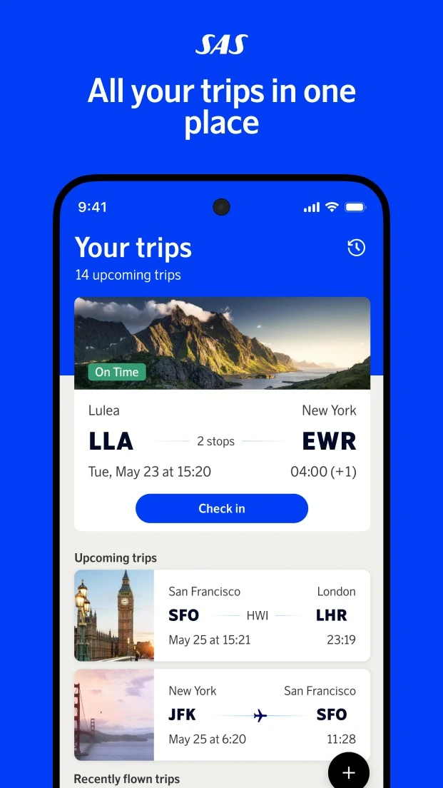 SAS – Scandinavian Airlines screenshot