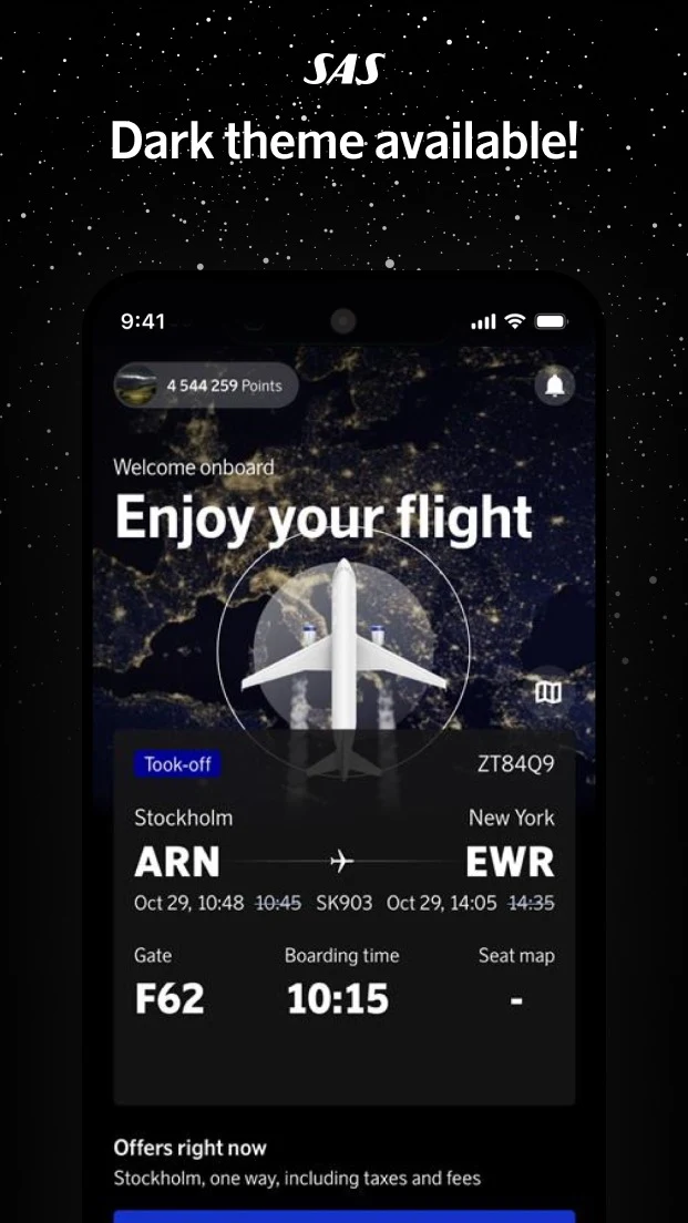 SAS – Scandinavian Airlines screenshot